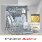 EXQUISIT GSP508-030D Geschirrspüler (freistehend (Besteckkorb, 550 mm breit, 49 dB (A), D) silber
