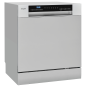 EXQUISIT GSP508-030D Geschirrspüler (freistehend (Besteckkorb, 550 mm breit, 49 dB (A), D) silber