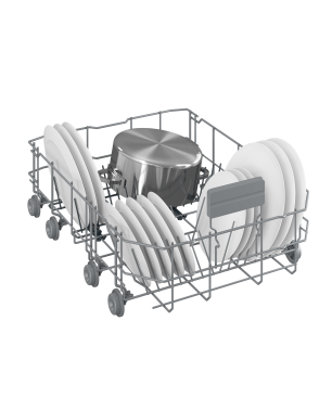 BEKO BDFS26020WQ Geschirrspüler (Freistehend mit Unterbaumöglichkeit, 450 mm breit, 46 dB (A), E)