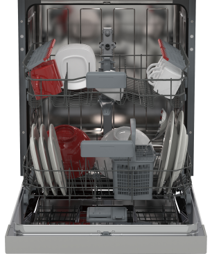 SHARP QW-HX12S47ES-DE Geschirrspüler (teilintegrierbar, 598 mm breit, 47 dB (A), E)