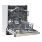 TELEFUNKEN ES60T14E Geschirrspüler (teilintegrierbar, 598 mm breit, E)