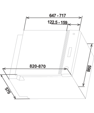 SHARP QW-HX12S47EW-DE Geschirrspüler (teilintegrierbar, 598 mm breit, 47 dB (A), E)
