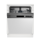 BEKO DSN6634FXM Geschirrspüler (teilintegrierbar, 598 mm breit, 46 dB (A), E)