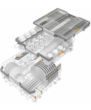 MIELE G 7465 SCVi XXL AutoDos Geschirrspüler (vollintegrierbar, 598 mm breit, 42 dB (A), A)