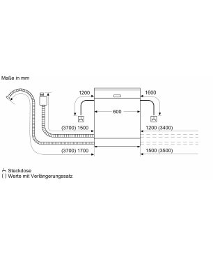 NEFF S 455 HVX 15 E Geschirrspüler (vollintegrierbar, 598 mm breit, 46 dB (A), E)