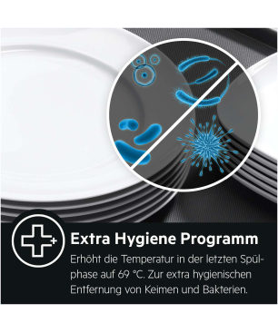 AEG FEE6491AZM Geschirrspüler (teilintegrierbar, 596 mm breit, 44 dB (A), C)