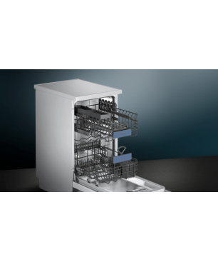 SIEMENS SR23EW28KE iQ300 Geschirrspüler (unterbaufähig, 450 mm breit, 44 dB (A), D)