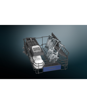 SIEMENS SR23EW28KE iQ300 Geschirrspüler (unterbaufähig, 450 mm breit, 44 dB (A), D)