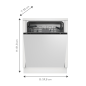BEKO BDIN3844M0 Geschirrspüler (vollintegrierbar, 598 mm breit, 43 dB (A), C) BEKO BDIN3844M0 Geschirrspüler (vollintegrierbar, 598 mm breit, 43 dB (A), C)