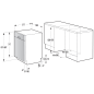 GORENJE GU62DW Geschirrspüler (teilintegrierbar, 59,6 cm breit, D)
