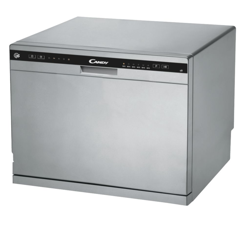 CANDY CDCP 6S Tischgeschirrspüler (Standgerät, 550 cm breit, D)