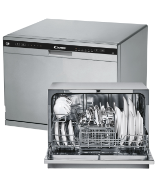 CANDY CDCP 6S Tischgeschirrspüler (Standgerät, 550 cm breit, D)