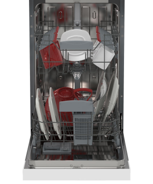 SHARP QW-HS12S47EW-DE Geschirrspüler (teilintegrierbar (Besteckkorb, 448 mm breit, 47 dB (A), E)