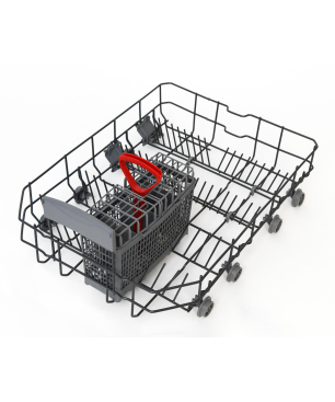 SHARP QW-HS12S47EW-DE Geschirrspüler (teilintegrierbar (Besteckkorb, 448 mm breit, 47 dB (A), E)