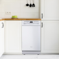 MIDEA SF 5.45NW wi Geschirrspüler (Freistehend mit Unterbaumöglichkeit, 600 mm breit, E)