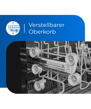EXQUISIT GSP6312-030D schwarz Geschirrspüler, 598 mm breit, D)