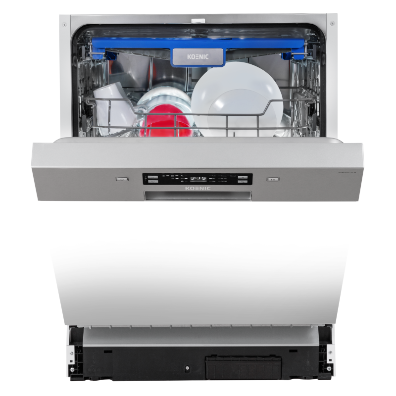 KOENIC KDW 6021 D BI Geschirrspüler (teilintegrierbar, 600 mm breit, 44 dB (A), D)