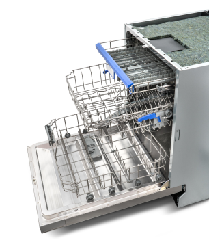 KOENIC KDW 6021 D BI Geschirrspüler (teilintegrierbar, 600 mm breit, 44 dB (A), D)