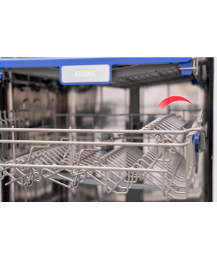 KOENIC KDW 6021 D BI Geschirrspüler (teilintegrierbar, 600 mm breit, 44 dB (A), D)