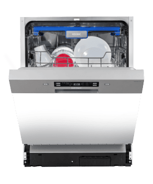 KOENIC KDW 6021 D BI Geschirrspüler (teilintegrierbar, 600 mm breit, 44 dB (A), D)