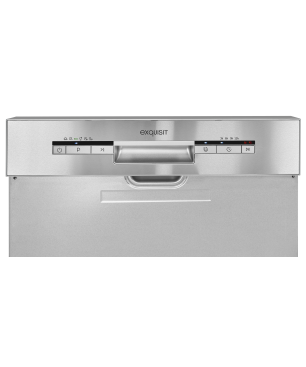 EXQUISIT EGSP1012-EB-030E inox Geschirrspüler (Einbaugerät, 598 mm breit, E)