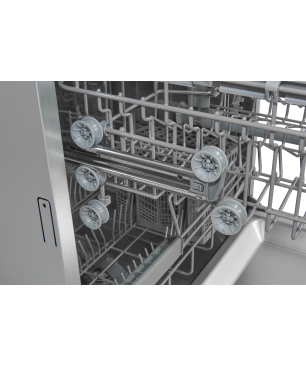 EXQUISIT EGSP1012-EB-030E inox Geschirrspüler (Einbaugerät, 598 mm breit, E)