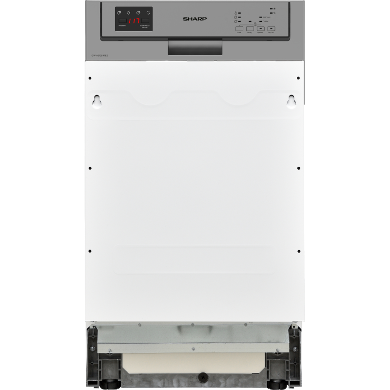 SHARP QW-HS12S47ES-DE Geschirrspüler (teilintegrierbar, 448 mm breit, 47 dB (A), E)
