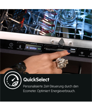 AEG FSE76738P Serie 7000 mit GlassCare & Besteckschublade Wifi Geschirrspüler (vollintegrierbar, 596 mm breit, 43 dB (A), A)