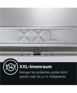 AEG FSE76738P Serie 7000 mit GlassCare & Besteckschublade Wifi Geschirrspüler (vollintegrierbar, 596 mm breit, 43 dB (A), A)