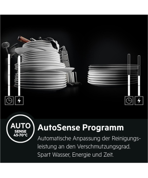 AEG FSE76738P Serie 7000 mit GlassCare & Besteckschublade Wifi Geschirrspüler (vollintegrierbar, 596 mm breit, 43 dB (A), A)