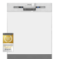 EXQUISIT EGSP2113-EB-030E inox Geschirrspüler (Einbaugerät, 598 mm breit, E)