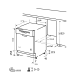 EXQUISIT EGSP2113-EB-030E inox Geschirrspüler (Einbaugerät, 598 mm breit, E)