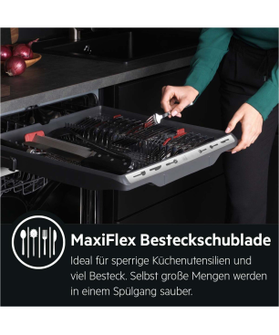 AEG FEE7471AP Geschirrspüler (teilintegrierbar (Besteckschublade, 596 mm breit, 44 dB (A), C)