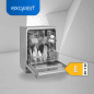 EXQUISIT GSP9313-030E silber Geschirrspüler (Standgerät, 598 mm breit, E)