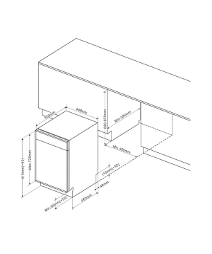 AMICA EGSPV 587 915 Geschirrspüler (vollintegrierbar (Besteckkorb, 448 mm breit, 49 dB (A), E)