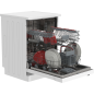 SHARP QW-HX12F47EW-DE Geschirrspüler (Freistehend mit Unterbaumöglichkeit, 598 mm breit, 47 dB (A), E)