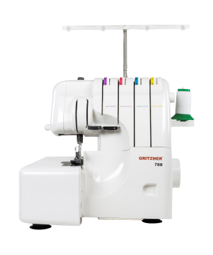 GRITZNER 788 Overlock LED Version mit 5 Sonderfüße mit Abfallbehälter und Buch Overlock