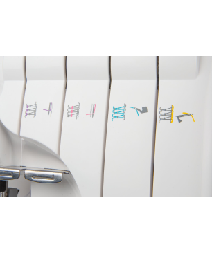 GRITZNER 788 Overlock LED Version mit 5 Sonderfüße mit Abfallbehälter und Buch Overlock
