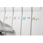 GRITZNER 788 Overlock LED Version mit 5 Sonderfüße mit Abfallbehälter und Buch Overlock