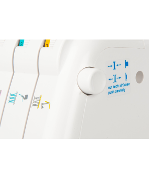 GRITZNER 788 Overlock LED Version mit 5 Sonderfüße mit Abfallbehälter und Buch Overlock