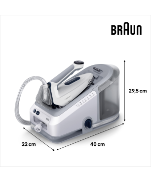 BRAUN CareStyle 7 IS 7262 GY Dampfbügelstation (2700 Watt, 7,5 bar)