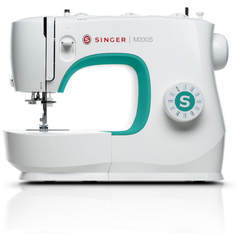 SINGER M3305 BEIGE/GRÜN Freiarm-Nähmaschine (1-stufig)