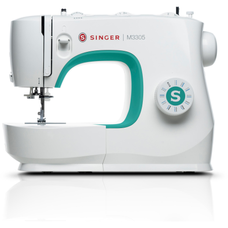 SINGER M3305 BEIGE/GRÜN Freiarm-Nähmaschine (1-stufig)