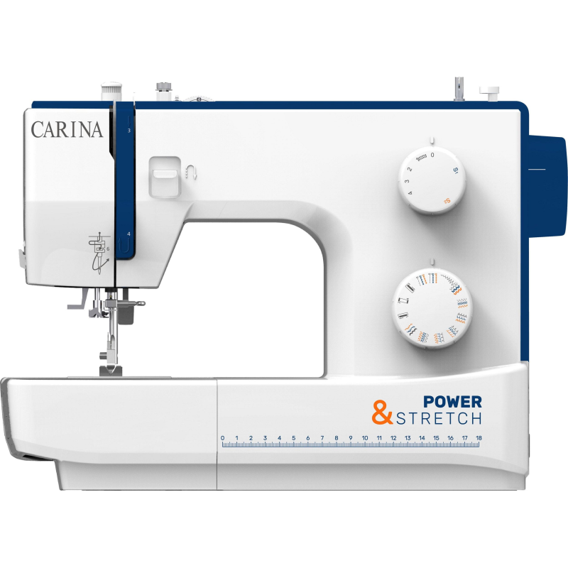 CARINA Carina Nähmaschine Power & Stretch II Nähmaschine (70 Watt, 4 Stufen)