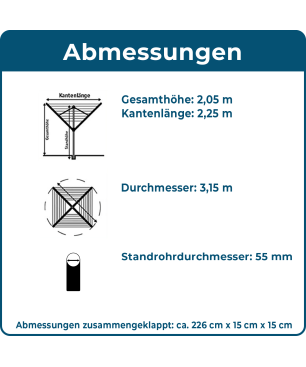 BLOME DuoMatic 50 Wäschespinne