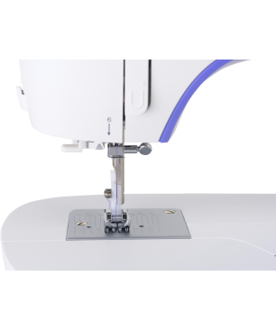 SINGER M3405 BEIGE/VIOLETT Freiarm-Nähmaschine (70 Watt, 1-stufiges Knopfloch)