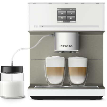MIELE CM 7550 Kaffeevollautomat Brillantweiß, Einstellbar