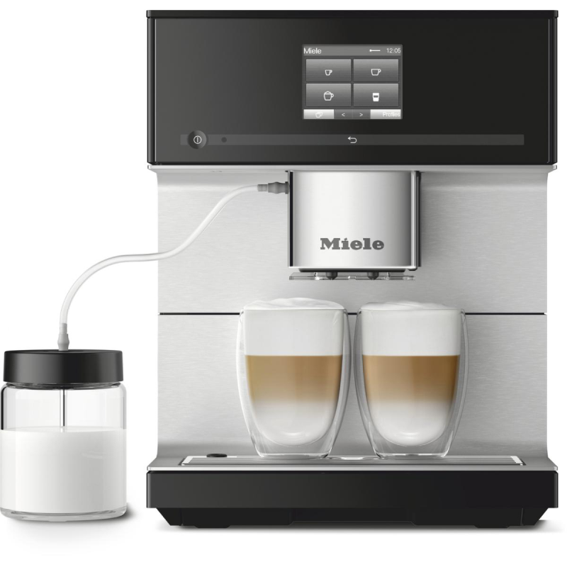 MIELE CM 7350 Kaffeevollautomat Obsidianschwarz, Einstellbar MIELE CM 7350 Kaffeevollautomat Obsidianschwarz, Einstellbar
