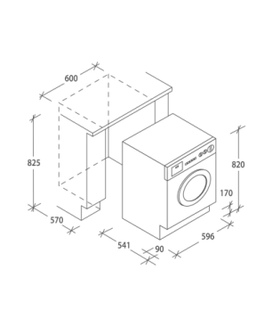 CANDY CBD 485D1E/1-S Waschtrockner (8 kg / 5 kg, 1351 U/Min.)