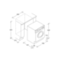 CANDY CBD 485D1E/1-S Waschtrockner (8 kg / 5 kg, 1351 U/Min.)